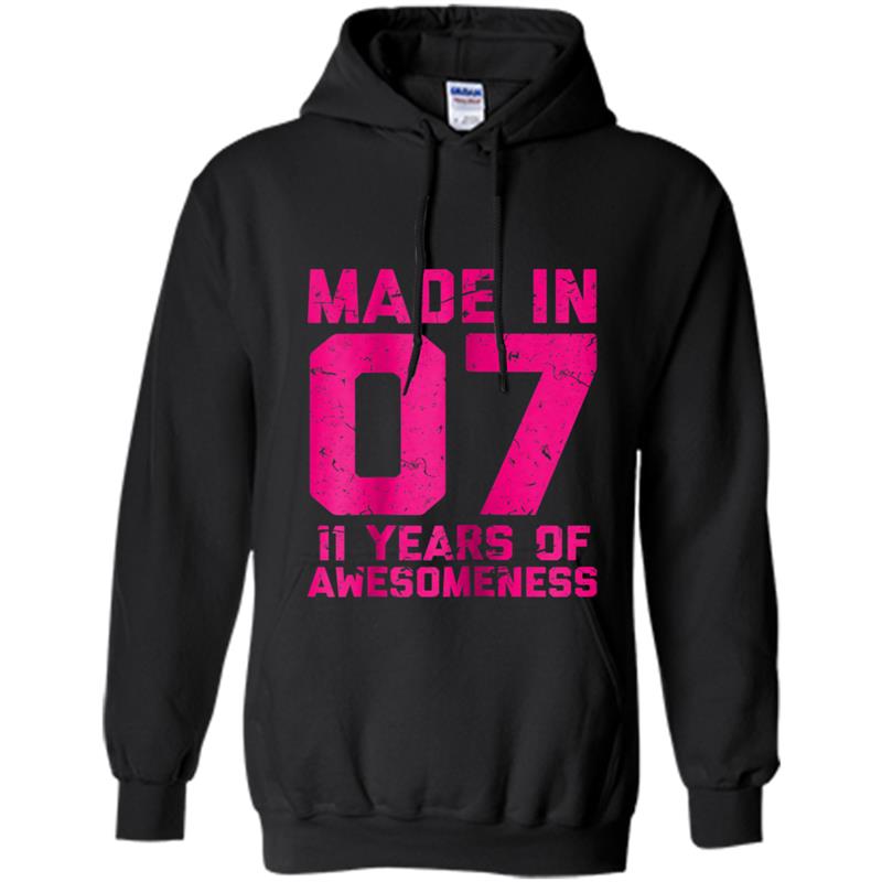 11th Birthday  Gift Girls Age 11 Eleven Year Old Girl T Hoodie-mt