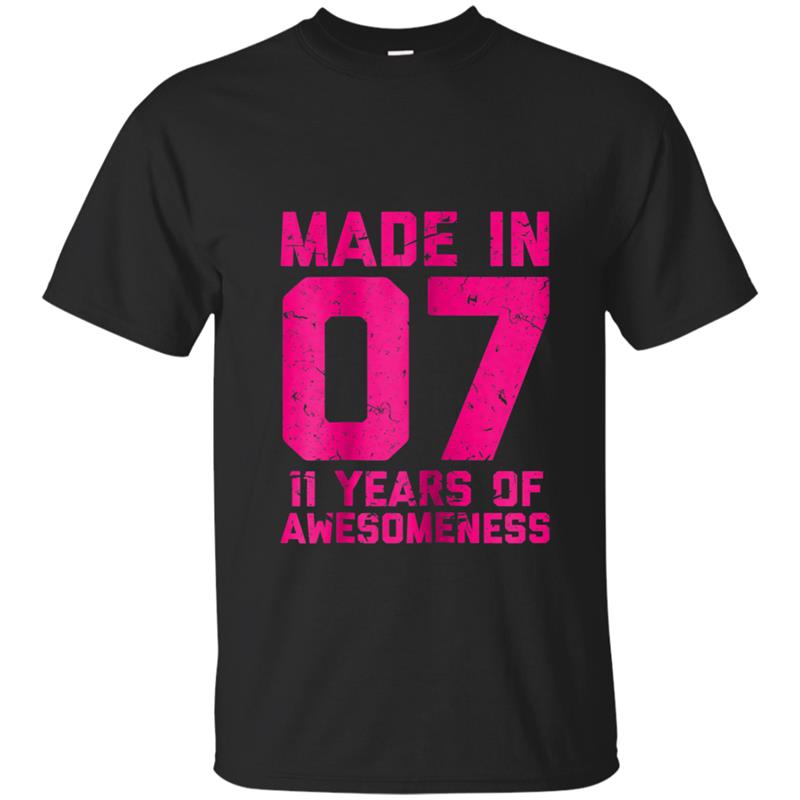 11th Birthday  Gift Girls Age 11 Eleven Year Old Girl T T-shirt-mt