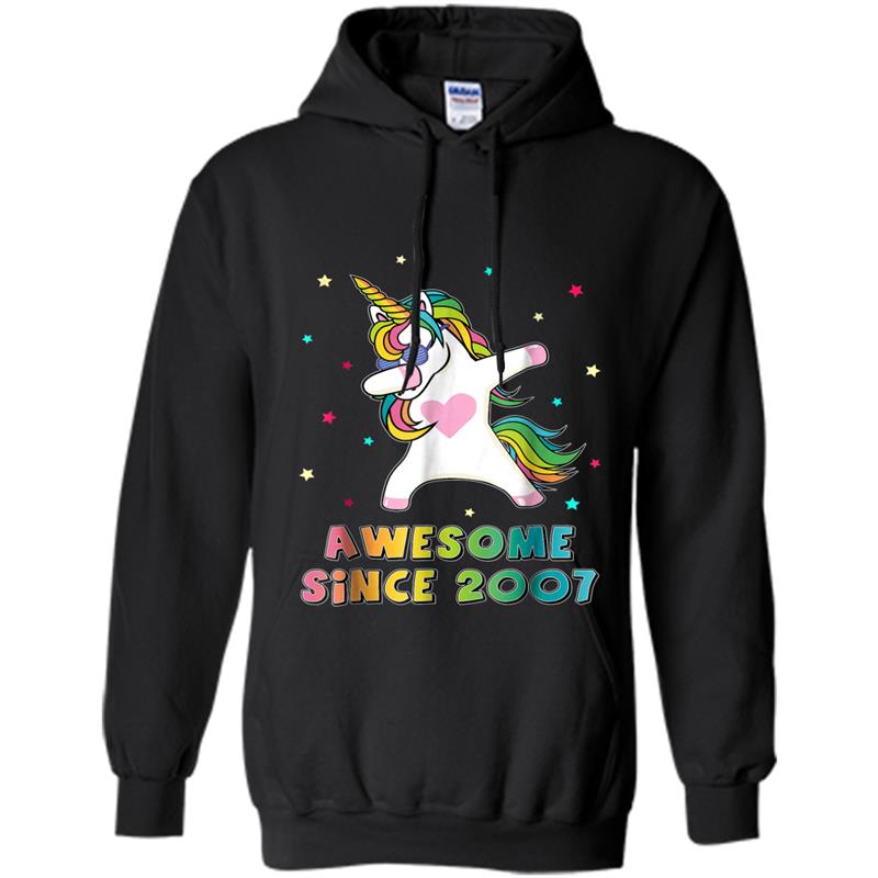 11th Unicorn Birthday  11 years old Dabbing Hoodie-mt