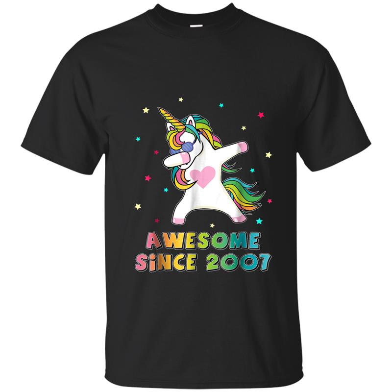 11th Unicorn Birthday  11 years old Dabbing T-shirt-mt