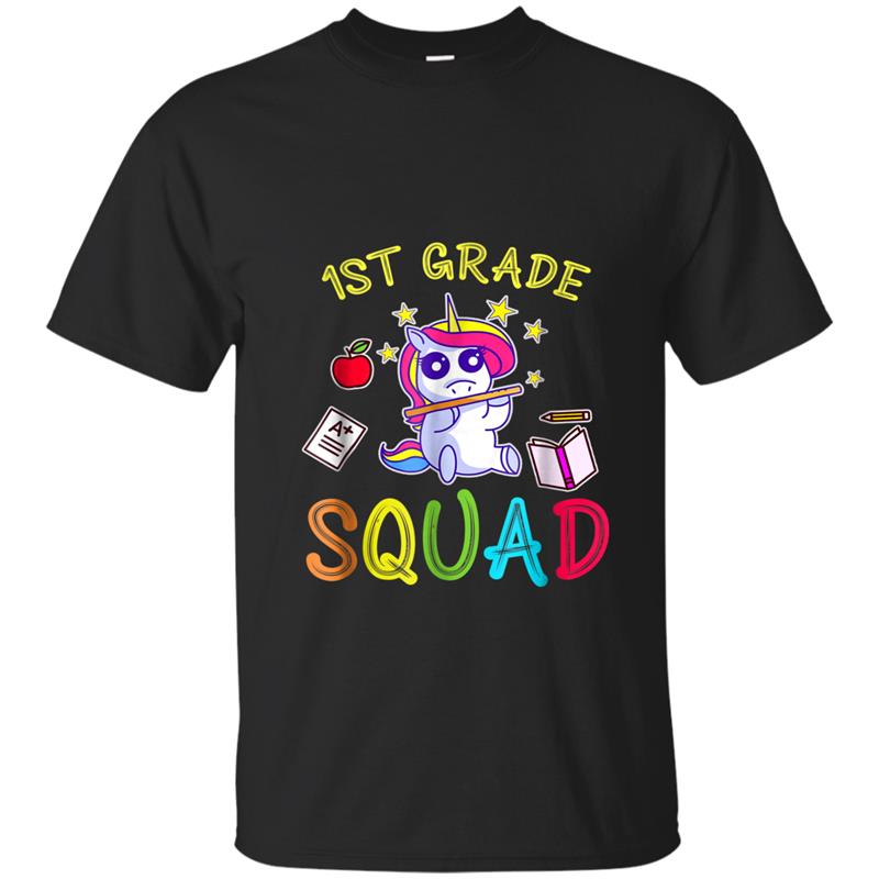 1st Grade squad teacher  funny 1st day of school T-shirt-mt