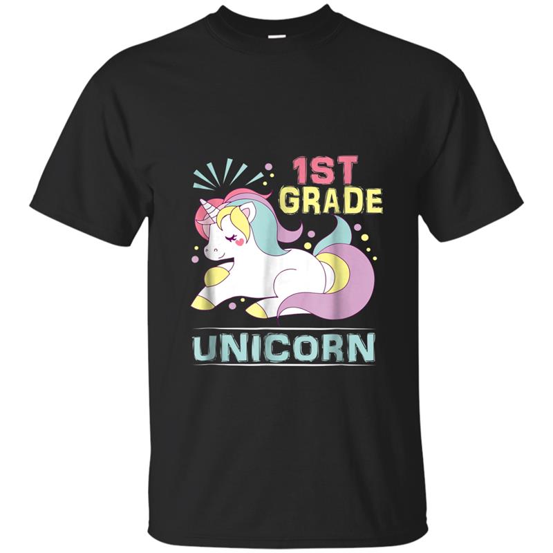 1st Grade Unicorn  1st Grade Back To School T-shirt-mt
