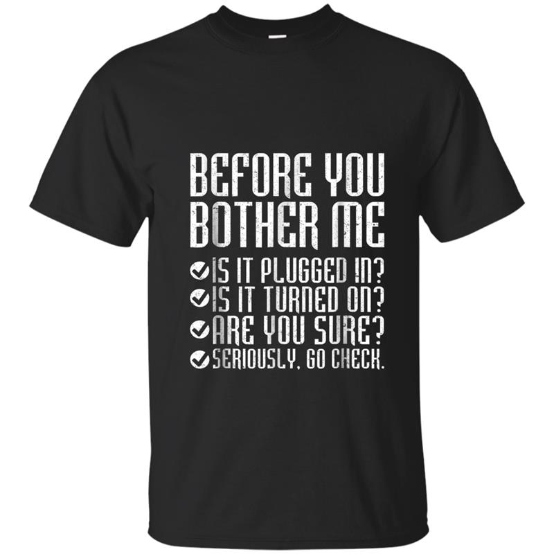 2--Sided Tech Computer Smartphone Questions T-shirt-mt