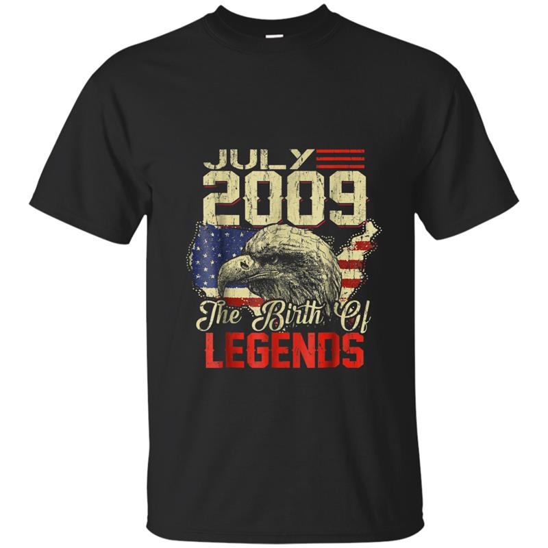 2009 JULY Vintage The Birth Of Legends Aged 9 Years Old T-shirt-mt