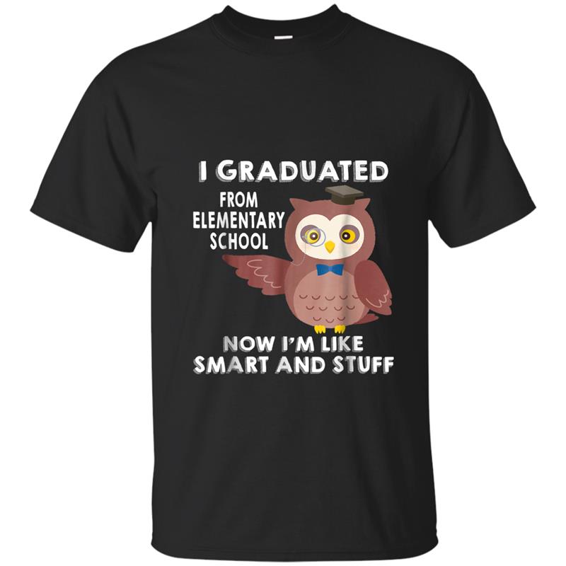 2018 6th Grade Elementary Graduation -Wise Owl Grad Tee T-shirt-mt