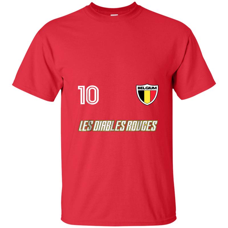 2018 Belgium World Football No 10 Classic Jersey  Cup T-shirt-mt