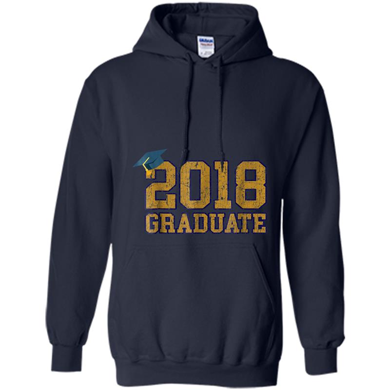 2018 Graduation  Blue & Gold Graduate Major Men Women Hoodie-mt