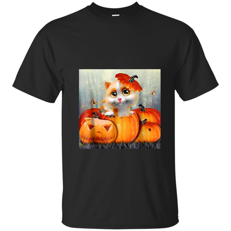 2018 Halloween  Cat Halloween  Pumpkin Halloween T-shirt-mt