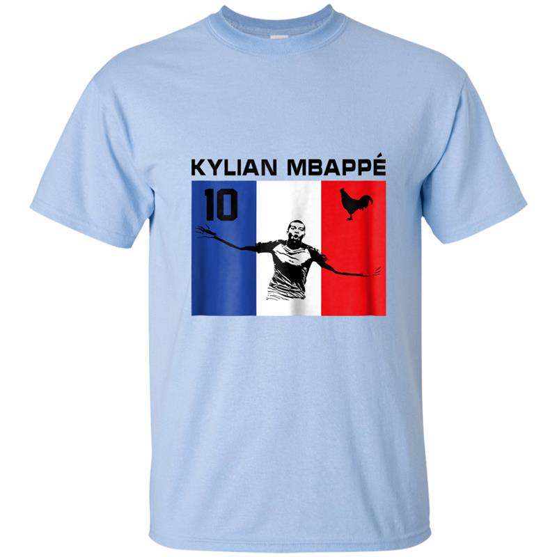 2018 Kylian Mbappe Soccer No10 France funny Tee T-shirt-mt