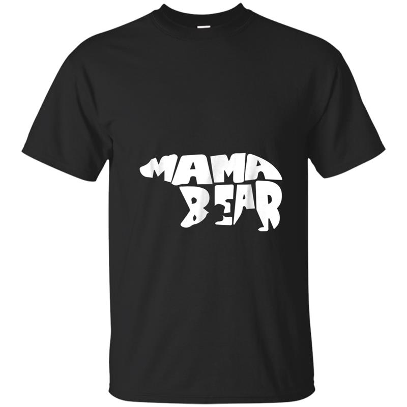 2018 Mother Day Gift -  Text with Bear Graphic T-shirt-mt