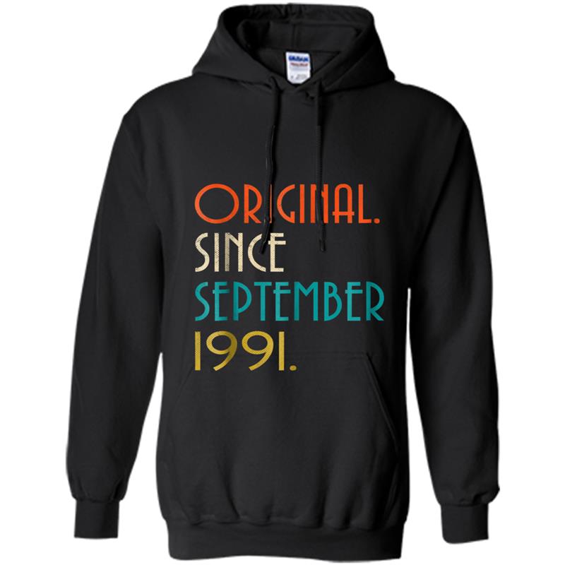 27th Birthday Vintage Original since September 1991 Hoodie-mt