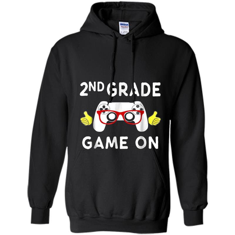 2nd Grade Gamer  Video Games Back To School Tee Hoodie-mt