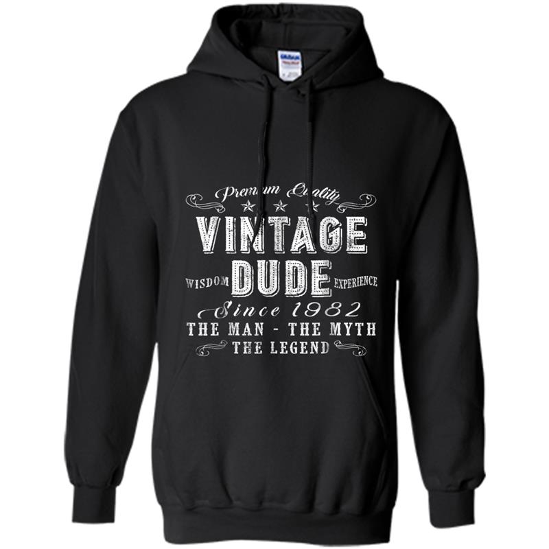 36th B-day gif Vintage dude 1982 36 year old Hoodie-mt