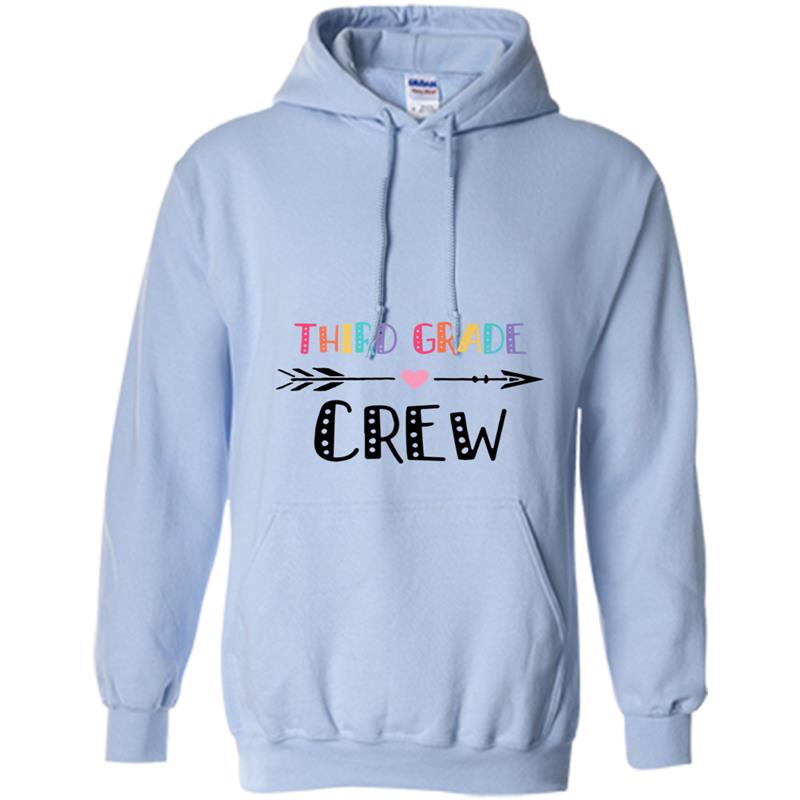 3rd Grade Crew Teacher  1st Day of School Hoodie-mt