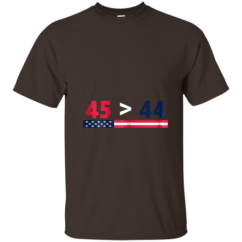 45th President vs 44th President  Funny Trump T-shirt-mt
