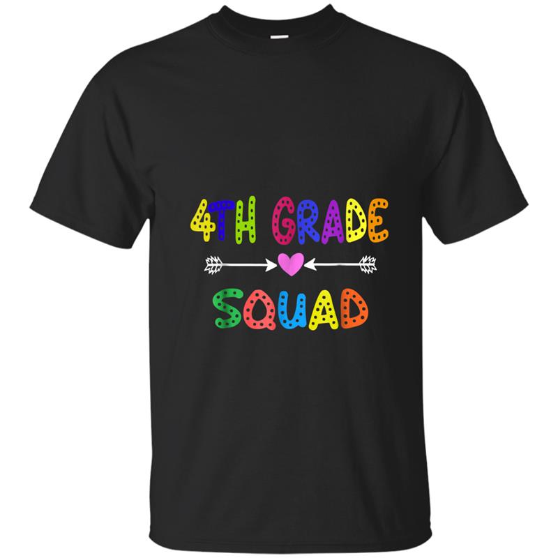 4th Grade Squad Back To School Student Teacher Paren T-shirt-mt