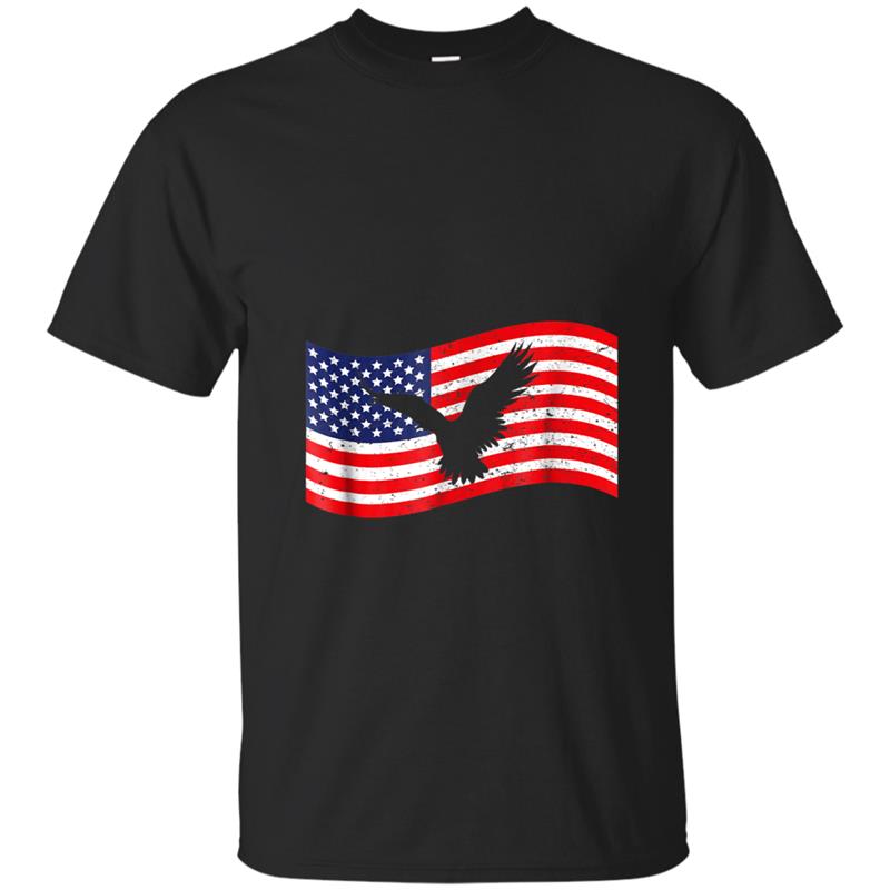 4th July  With American Flag Eagle Men Women Kids T-shirt-mt