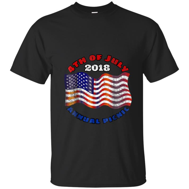 4th of July Annual Picnic 2018 T-shirt-mt