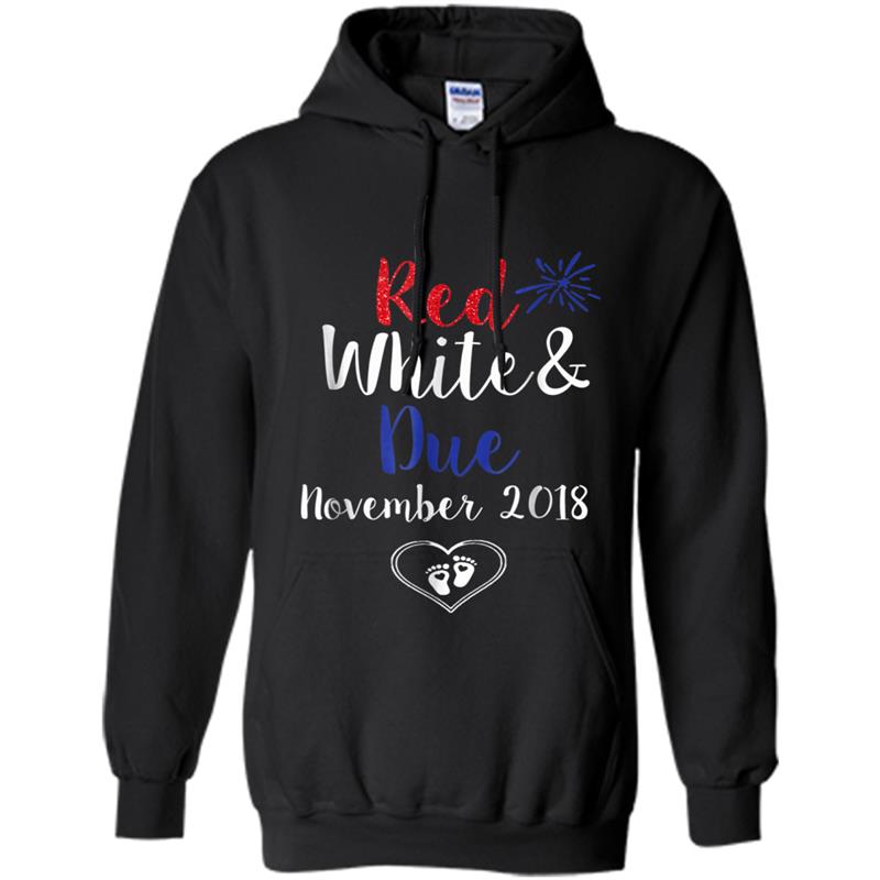 4th of July Red white and due november 2018 Hoodie-mt