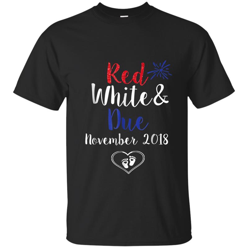 4th of July Red white and due november 2018 T-shirt-mt