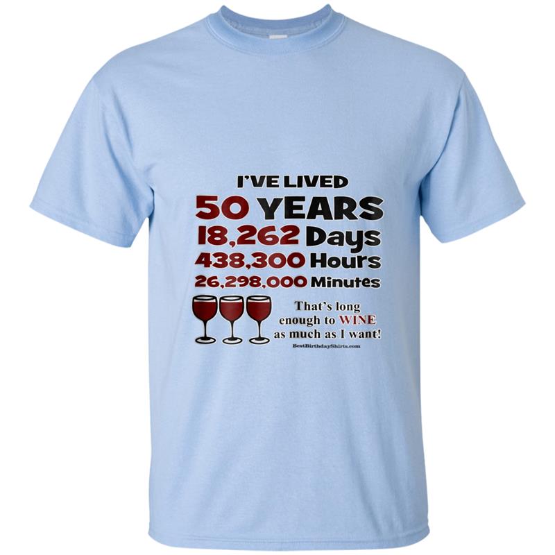 50th Birthday Long Enough  Funny T-shirt-mt