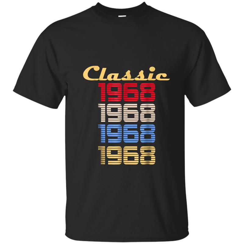 50th Birthday  Gift Vintage Classic 1968 T-shirt-mt