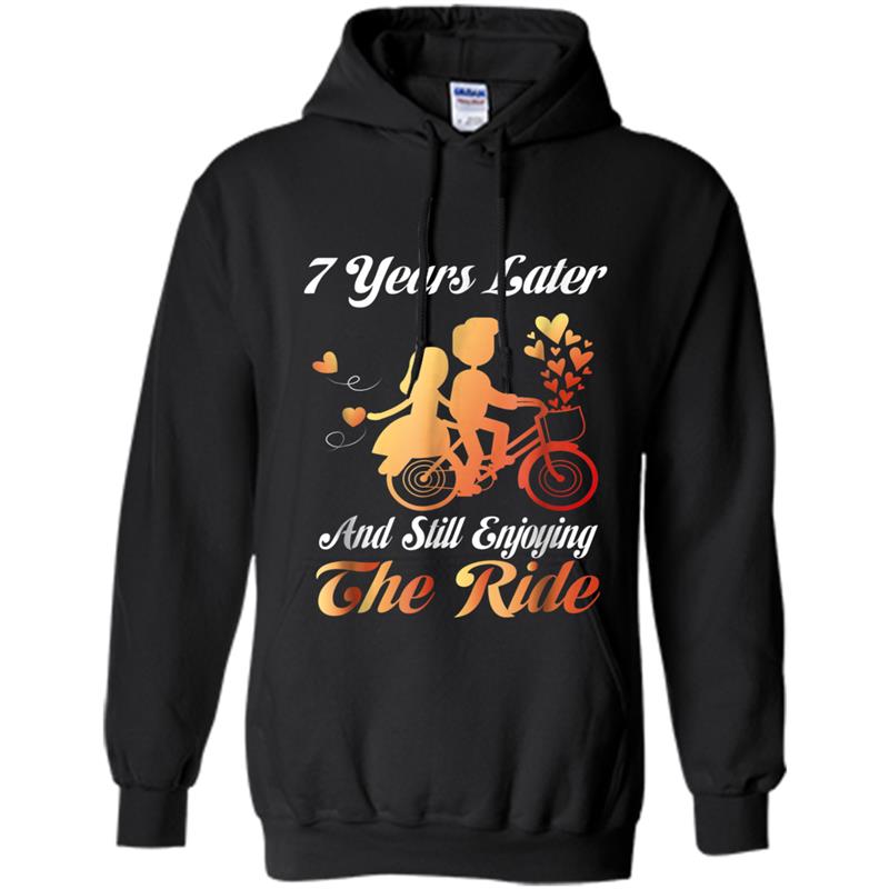 7 Years Later And Still Enjoying The Ride - Anniversary Tee Hoodie-mt