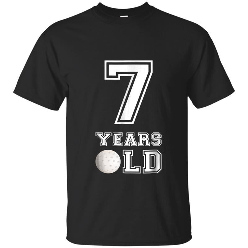 7 Years Old Golf Birthday  Boys 7th Birthday Gift T-shirt-mt