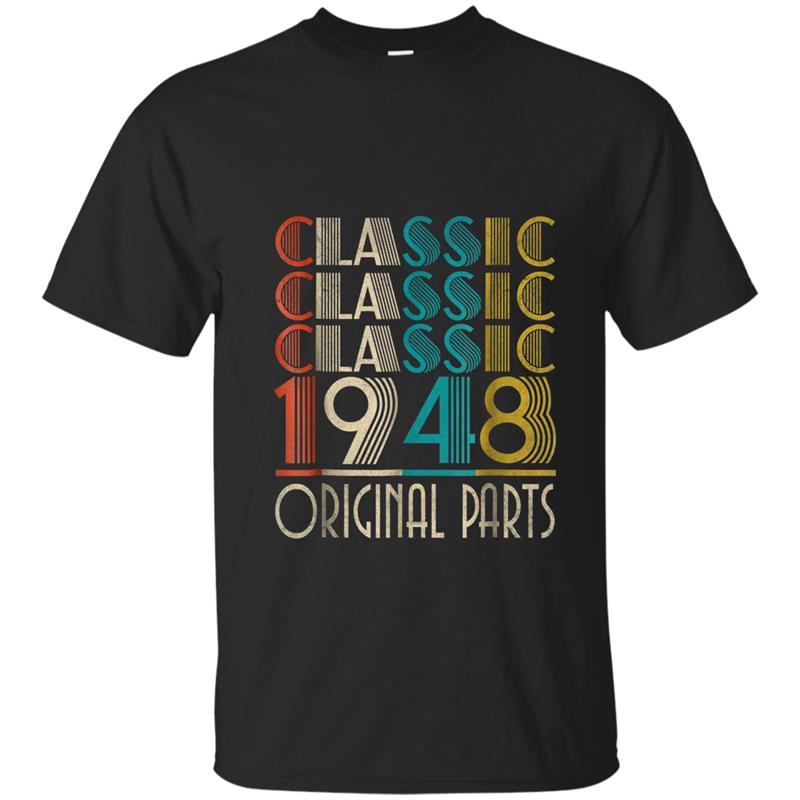 70th Birthday Classic Vintage 1948  Gift T-shirt-mt