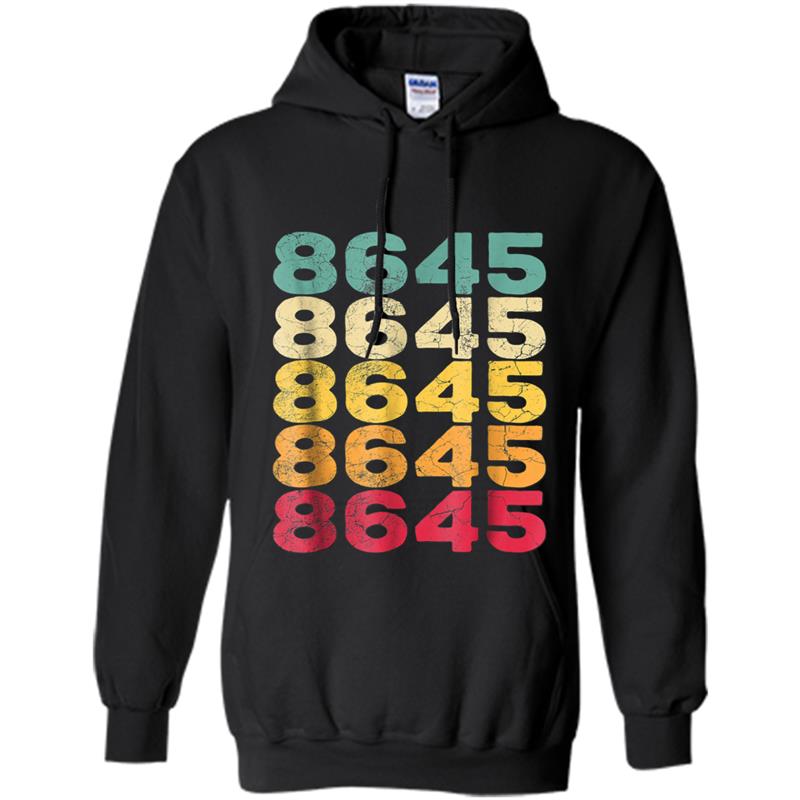 86 45  Anti Trump Retro Vintage Impeach President Gift Hoodie-mt