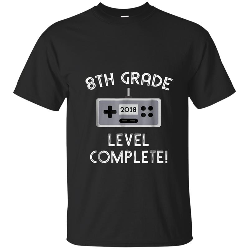 8th Grade Graduation  Level Complete! Video Gamer Gift T-shirt-mt