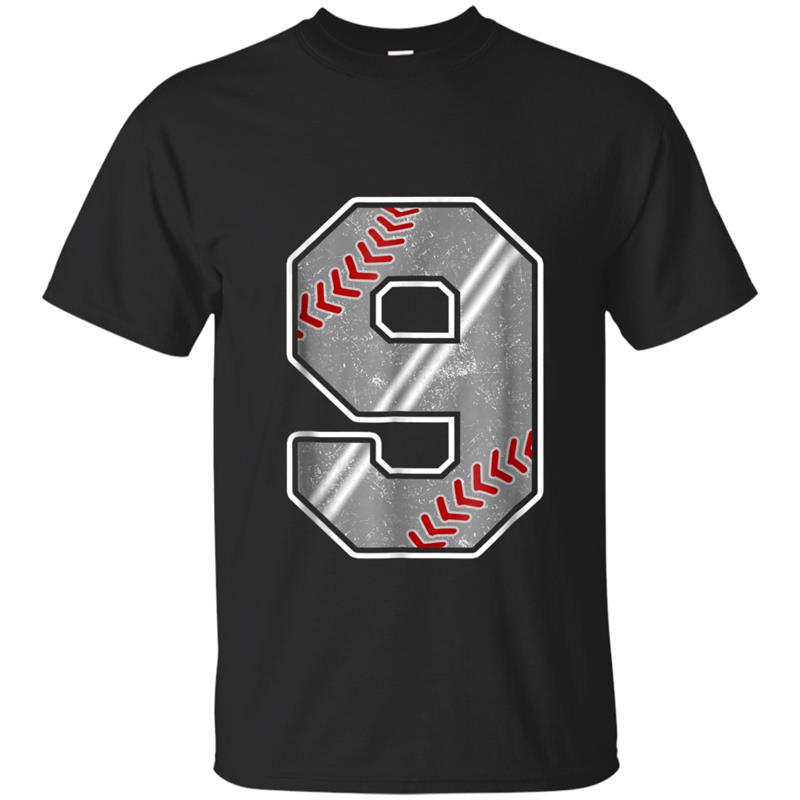 9 Birthday Baseball T-shirt-mt