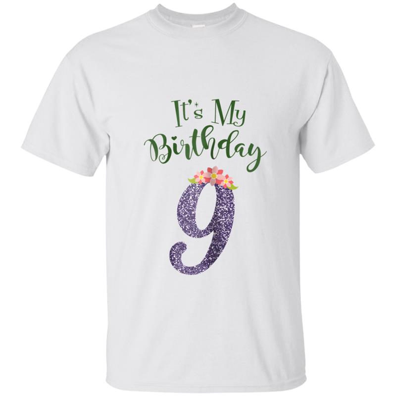 9 th Birthday  For Girls - Graceful 9 Year Old Gift T-shirt-mt