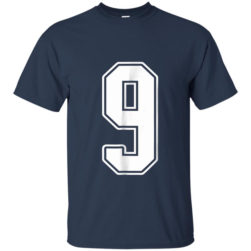  #4 White Outline Number 4 Sports Fan Jersey Style Long