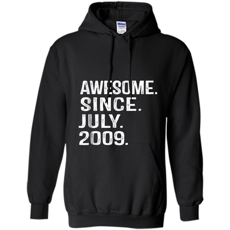 9th Birthday Gift Awesome Since July 2009 9 Years Hoodie-mt