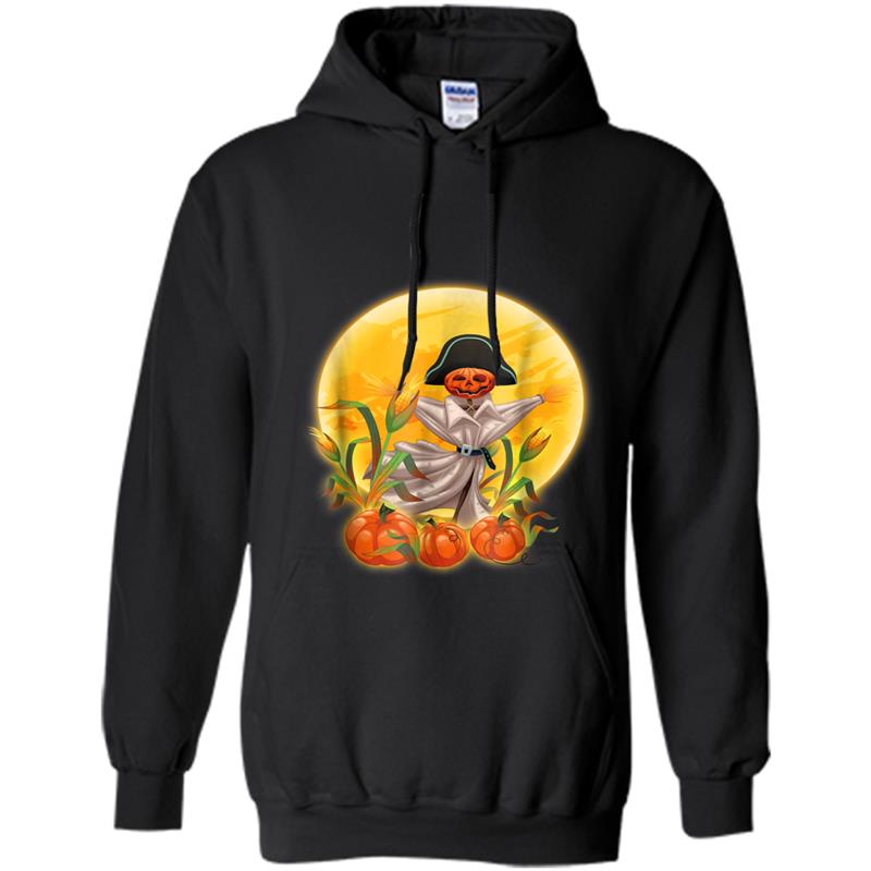 A Pumpkin Scarecrow In The Cornfield And Moon Costume Hoodie-mt