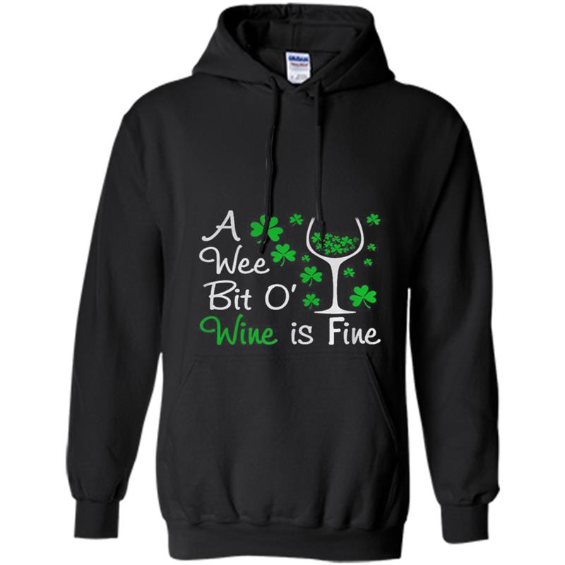 A Wee Bit O' Wine Is Fine Hoodie-mt