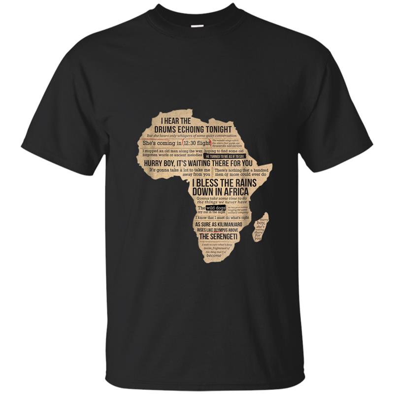 Africa  Bless Africa Rains On Toto T-shirt-mt