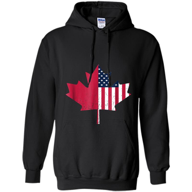 America Canada Flag 2018  Fourth of July Canada day Hoodie-mt