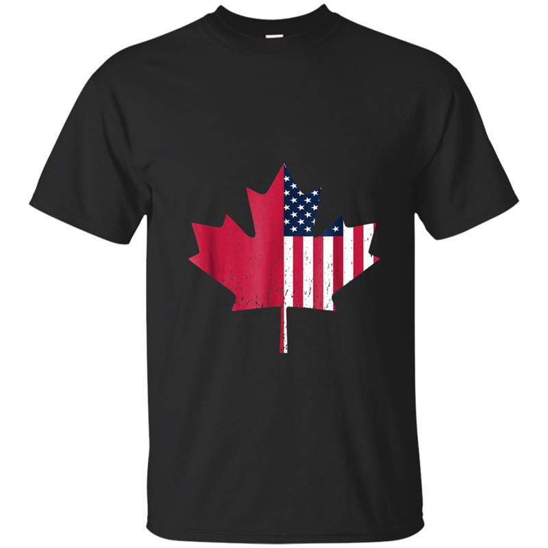 America Canada Flag 2018  Fourth of July Canada day T-shirt-mt