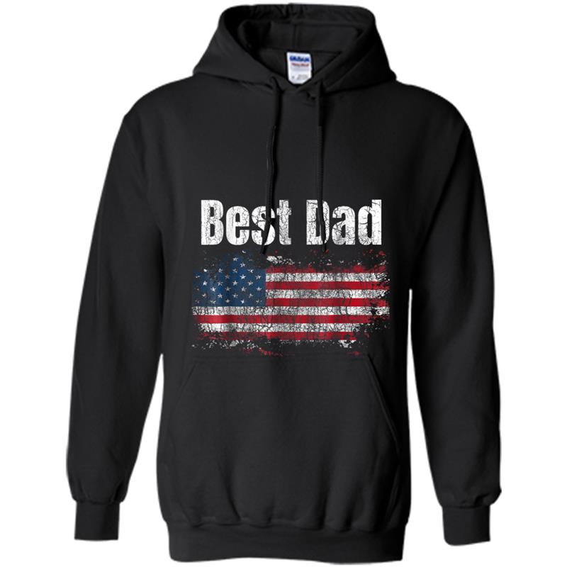 American Flag Dad  Best Dad Fathers Day Gift 2018 Hoodie-mt