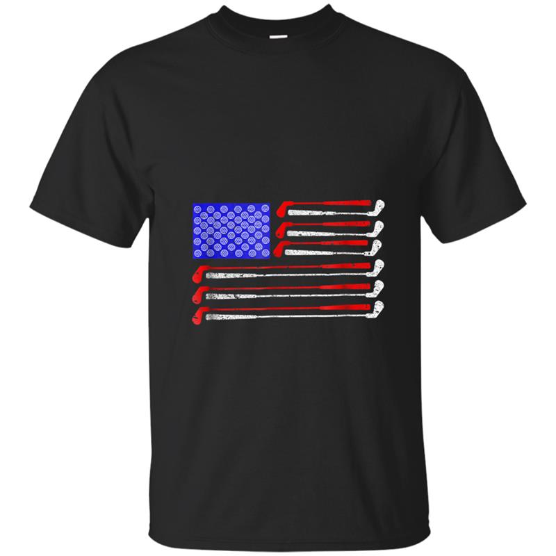 American Flag Golf 4th July  -Funny 4th July 2018 T-shirt-mt