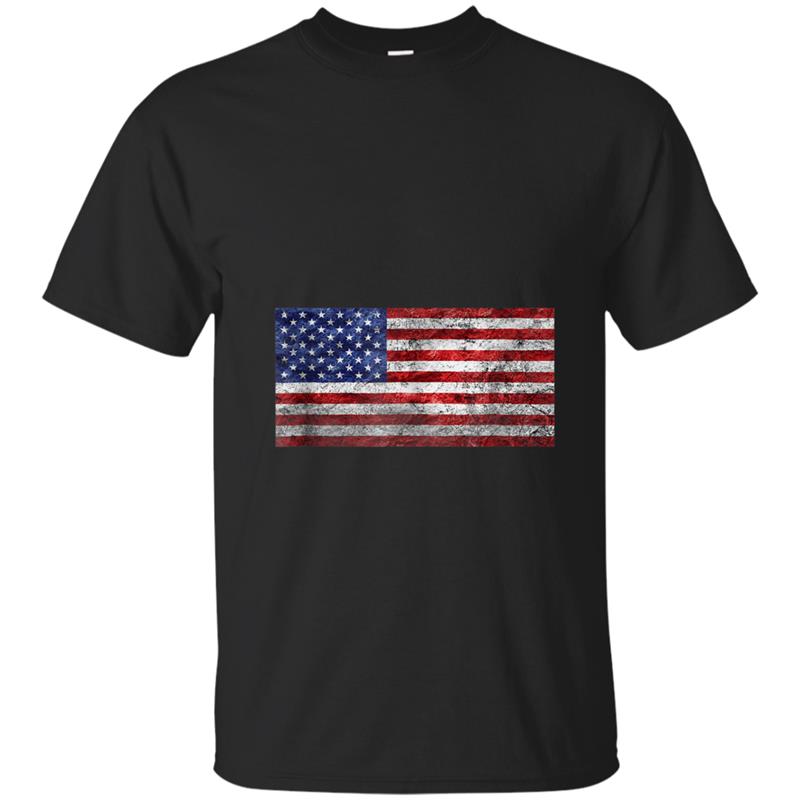 American Usa Flag  - 4 th July Independence Day T-shirt-mt