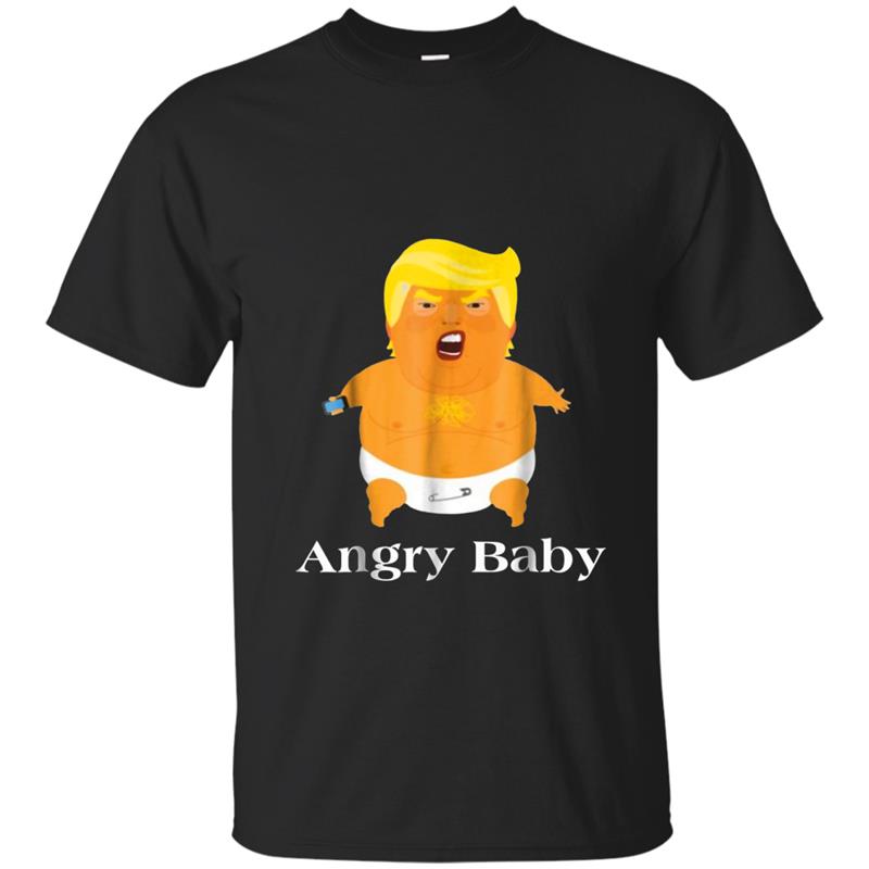 angry baby funny balloon anti trump impeach T-shirt-mt