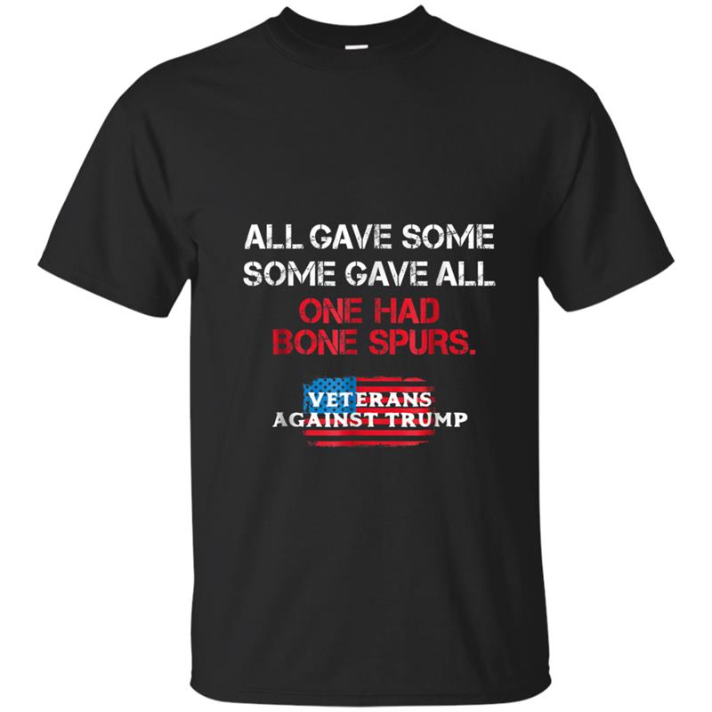 Anti-Trump Veterans  Draft Dodger Cadet Bone Spurs T-shirt-mt