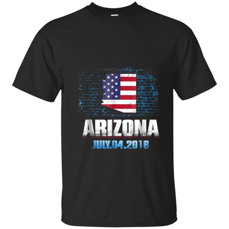 Arizona  American USA Flag 4th Of July 2018 T-shirt-mt