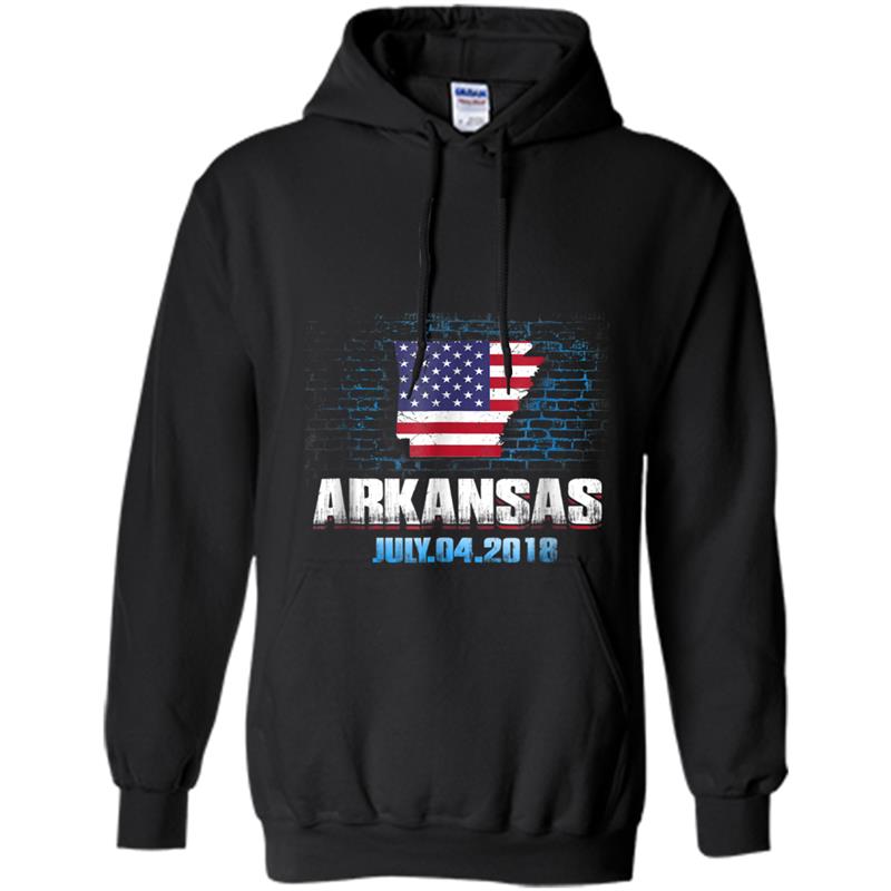 Arkansas  American USA Flag 4th Of July 2018 Hoodie-mt