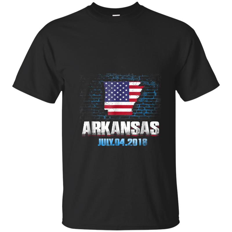 Arkansas  American USA Flag 4th Of July 2018 T-shirt-mt