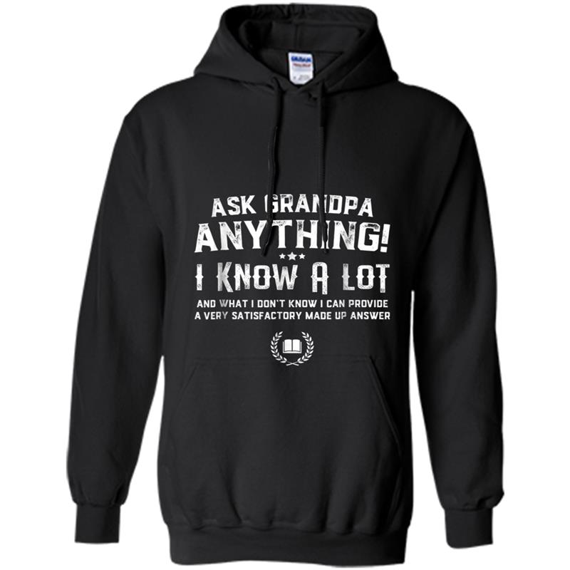 Ask Grandpa Anything Funny Father's Day  Gift Smart Hoodie-mt