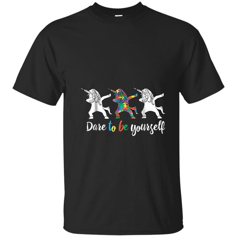 Autism Unicorn Dabbing T-shirt-mt